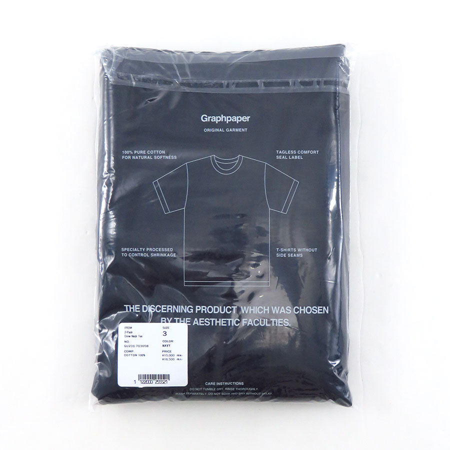 【Graphpaper/グラフペーパー】<br>2-Pack Crew Neck Tee <br>GU241-70101B