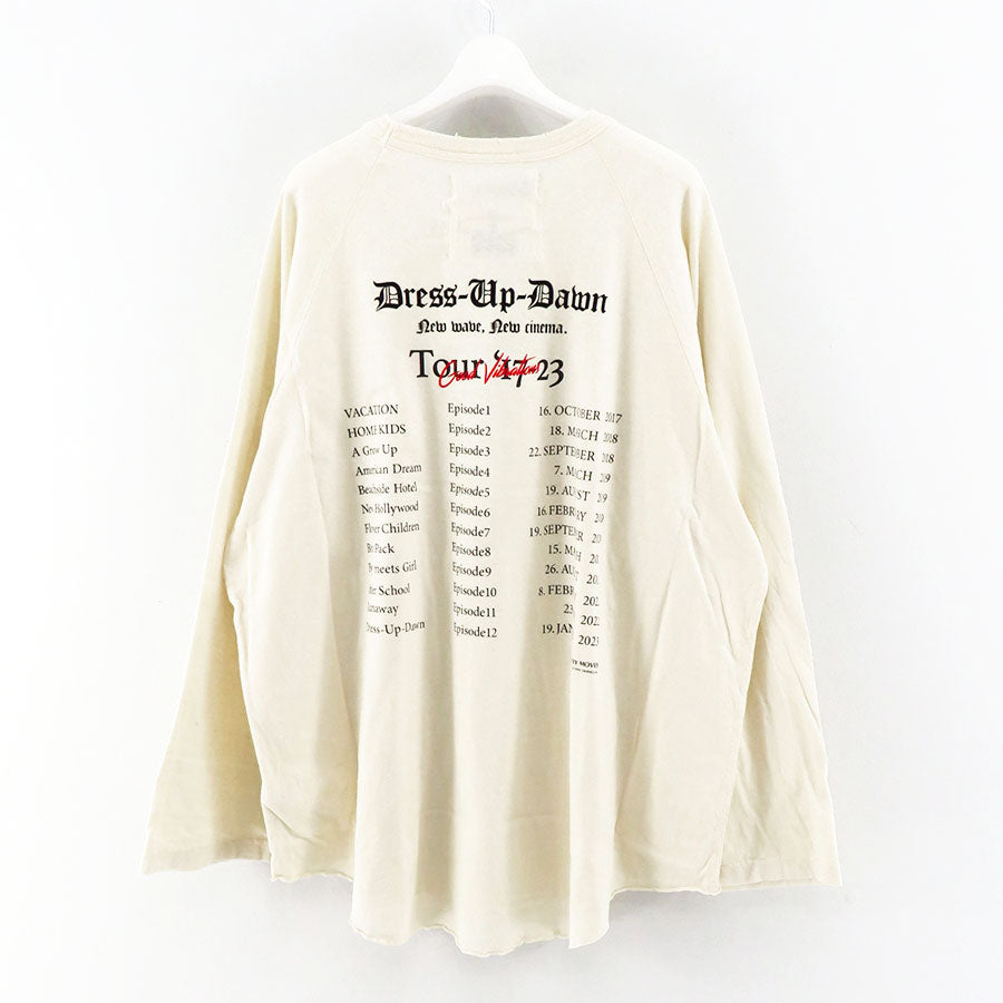 【DAIRIKU/ダイリク】<br>"The Dawn" Big Raglan Tour Tee <br>23AWC-7
