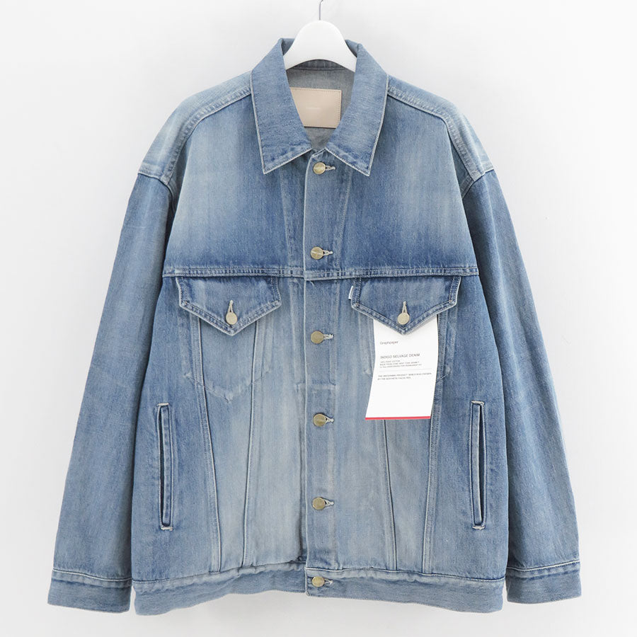 グラフペーパー Graphpaper GU261-20055LB デニムジャケット Graphpaper/グラフペーパー】Selvage Denim Trucker Jacket GU261