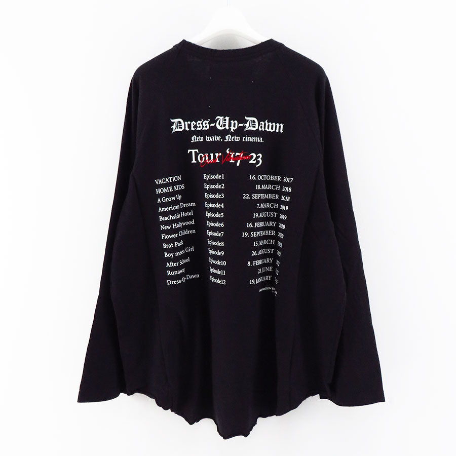 【DAIRIKU/ダイリク】<br>"The Dawn" Big Raglan Tour Tee <br>23AWC-7