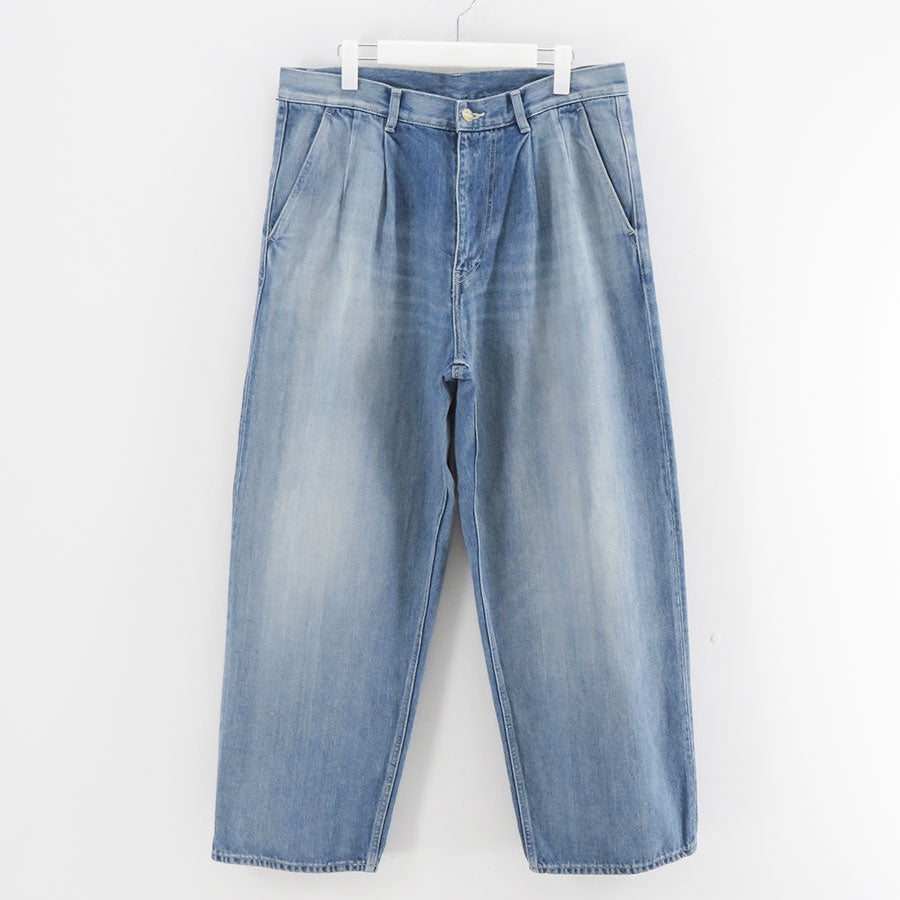 Graphpaper/グラフペーパー】Selvage Denim Two Tuck Pants GU261