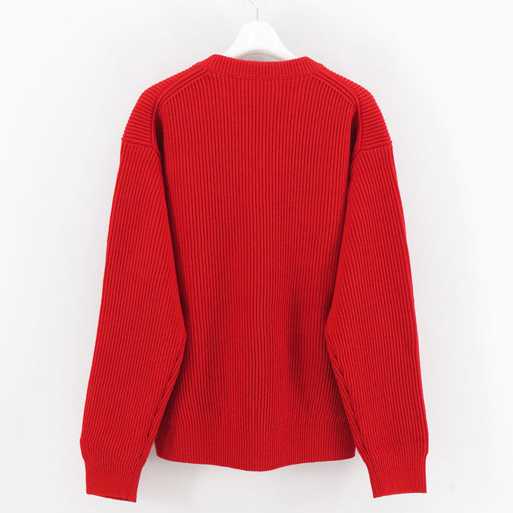 AURALEE/オーラリー】SUPER FINE WOOL RIB KNIT V-NECK P/O A26AV03RK