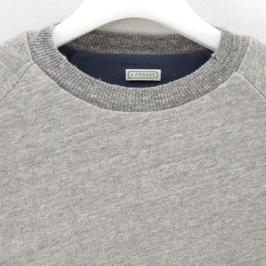 A.PRESSE/アプレッセ】Vintage Light Weight Reversible Sweatshirt