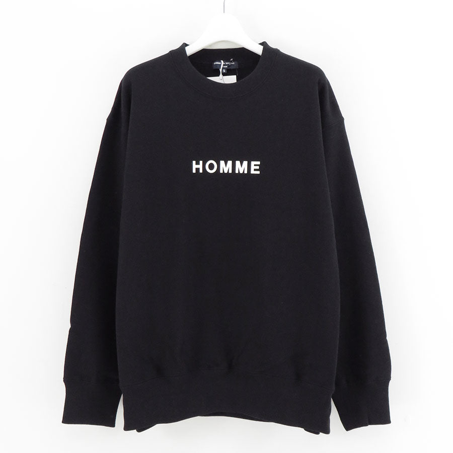 【COMME des GARCONS HOMME】<br>綿裏毛製品プリントプルオーバー <br>HN-T104-051