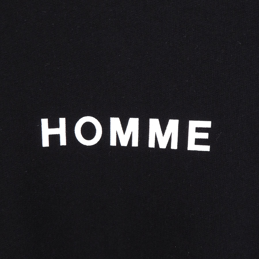 【COMME des GARCONS HOMME】<br>綿裏毛製品プリントプルオーバー <br>HN-T104-051