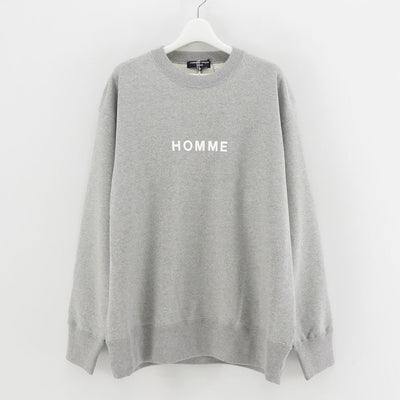 【COMME des GARCONS HOMME】<br>綿裏毛製品プリントプルオーバー <br>HN-T104-051