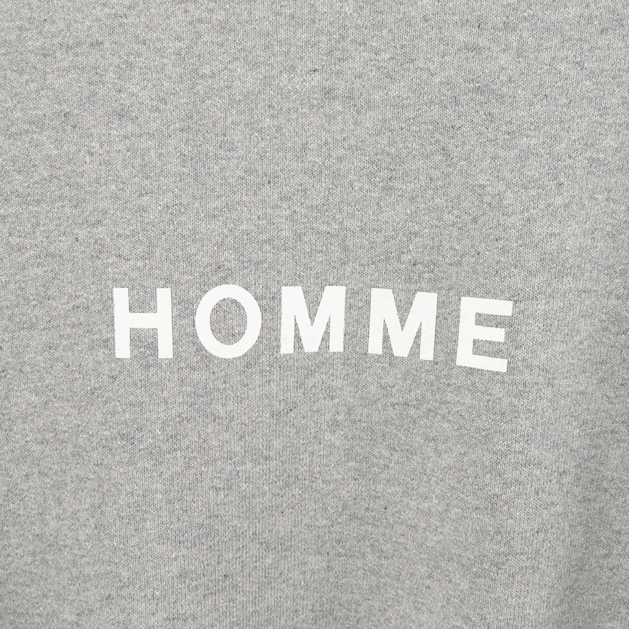 【COMME des GARCONS HOMME】<br>綿裏毛製品プリントプルオーバー <br>HN-T104-051