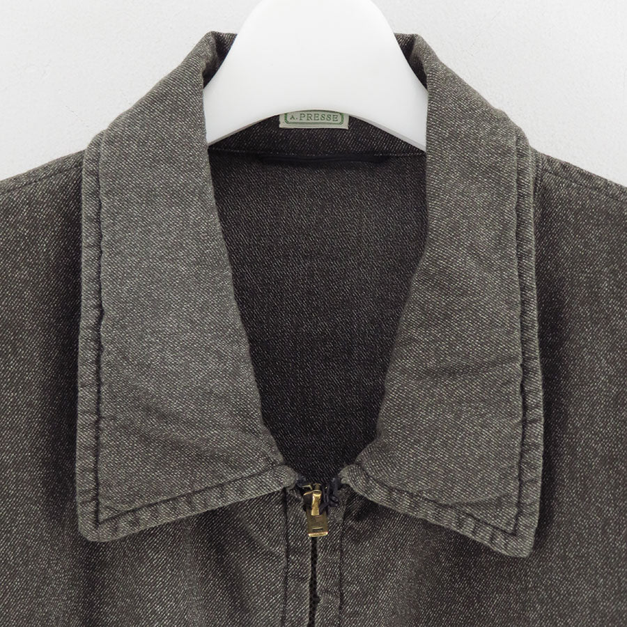 アプレッセ　Vintage Black Chambray Jacket A.PRESSE/アプレッセ】Vintage Black Chambray Sports Jacket