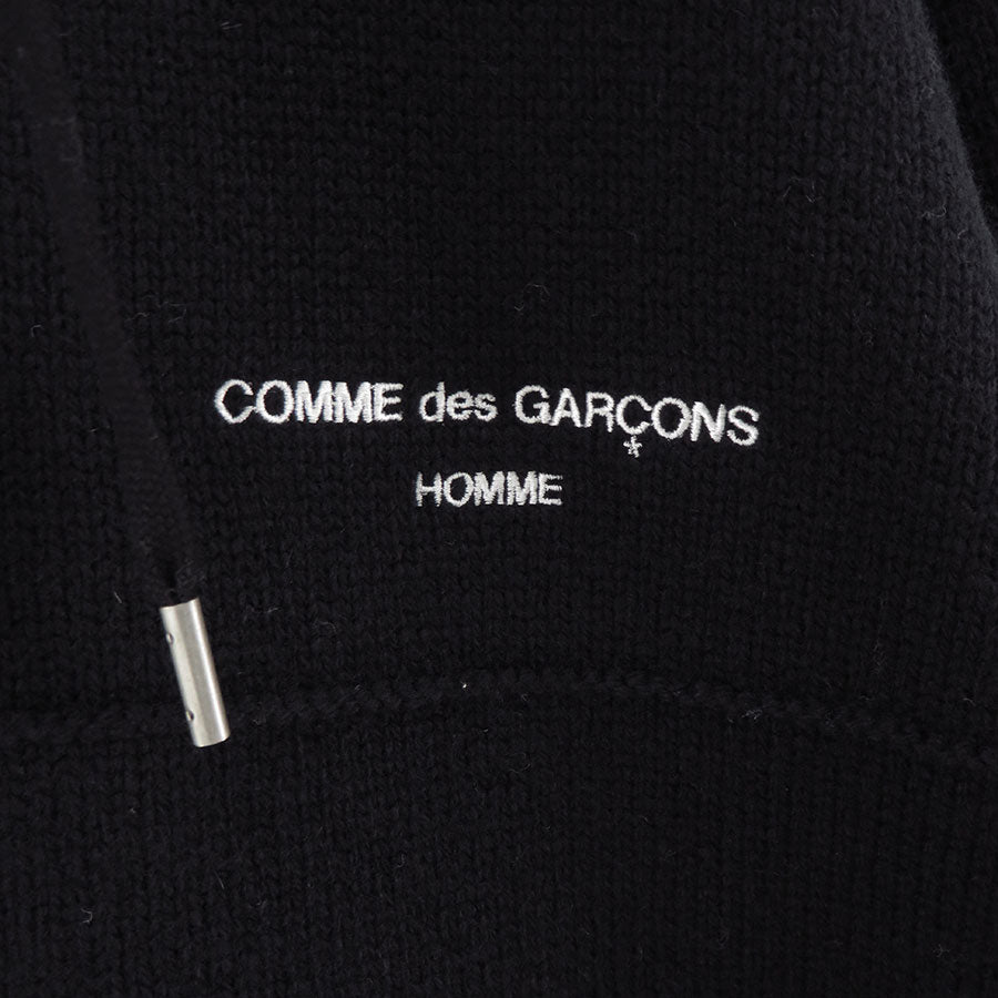 【COMME des GARCONS HOMME】<br>ラムウール天竺パーカー <br>HN-N009-051