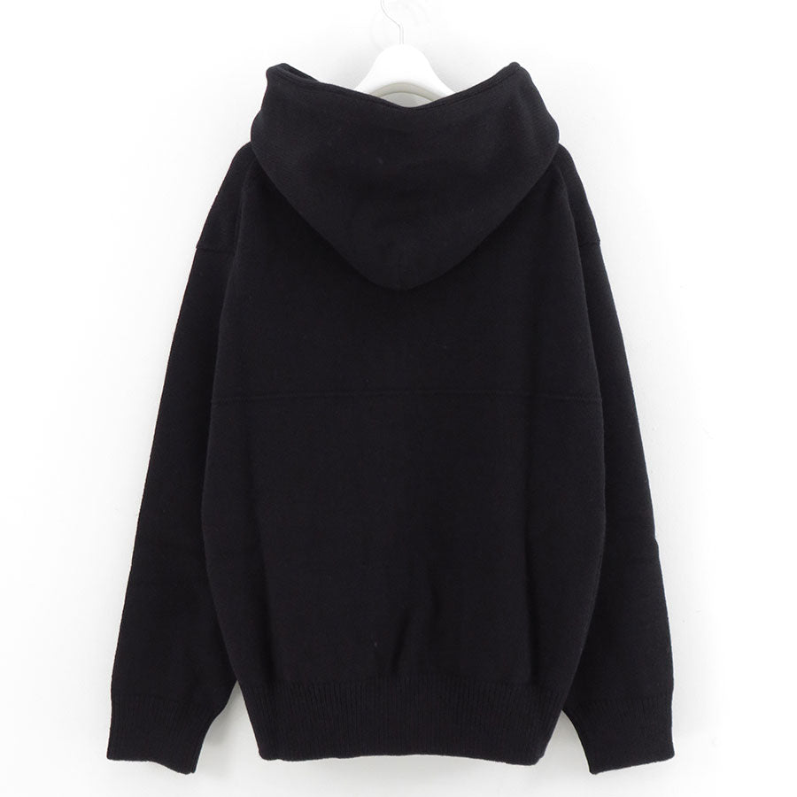 【COMME des GARCONS HOMME】<br>ラムウール天竺パーカー <br>HN-N009-051