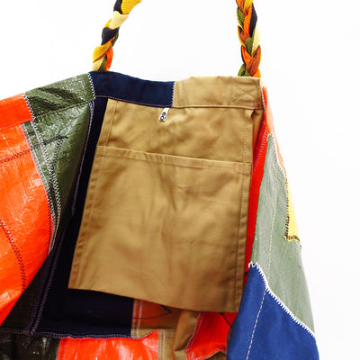 【KHOKI/コッキ】<br>Color-block vinyl bag <br>23aw-bg-02