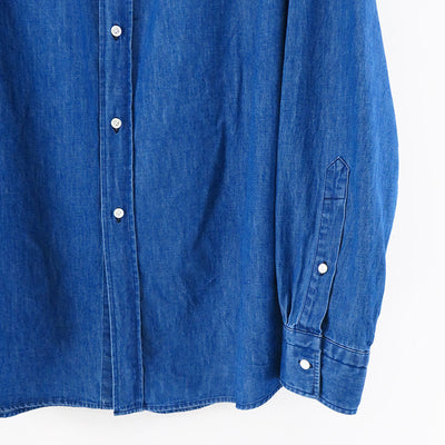 【A.PRESSE/アプレッセ】<br>Washed Denim Shirt <br>23AAP-02-08H