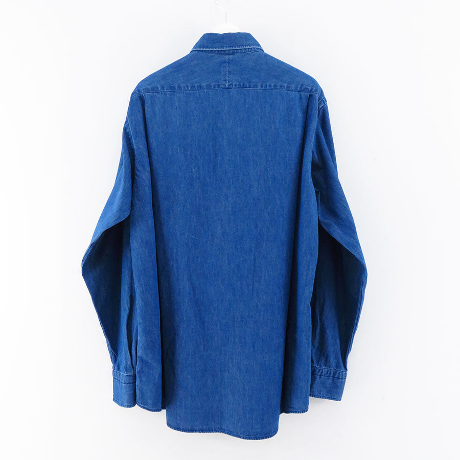【A.PRESSE/アプレッセ】<br>Washed Denim Shirt <br>23AAP-02-08H