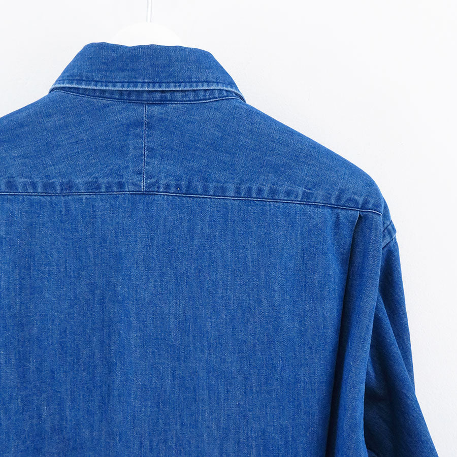 【A.PRESSE/アプレッセ】<br>Washed Denim Shirt <br>23AAP-02-08H