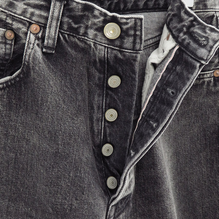 ULTERIOR/アルテリア】VINTAGE WASHED SELVEDGE BLACK DENIM 5P PANTS