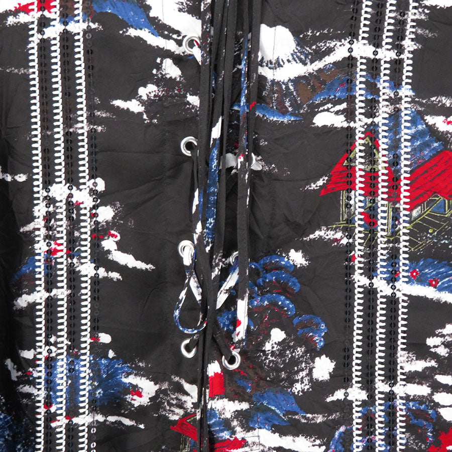【DAIRIKU/ダイリク】<br>Embroidery Aloha Open Chest Shirt <br>24SSS-11