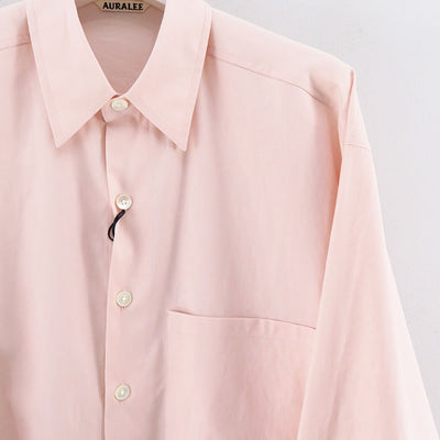 【AURALEE/オーラリー】<br>WASHED FINX TWILL BIG SHIRT <br>A23AS02TN