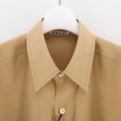 【AURALEE/オーラリー】<br>WASHED FINX TWILL BIG SHIRT <br>A23AS02TN