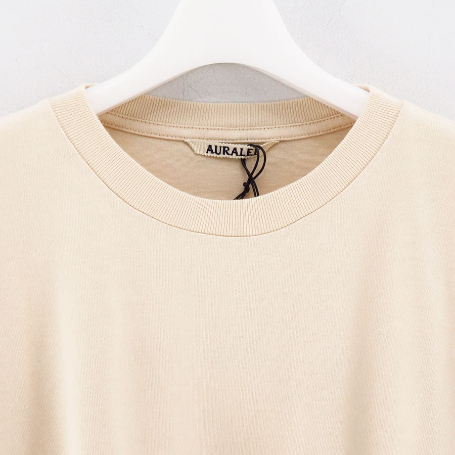 【AURALEE/オーラリー】<br>LUSTER PLAITING L/S TEE <br>A00SP01GT