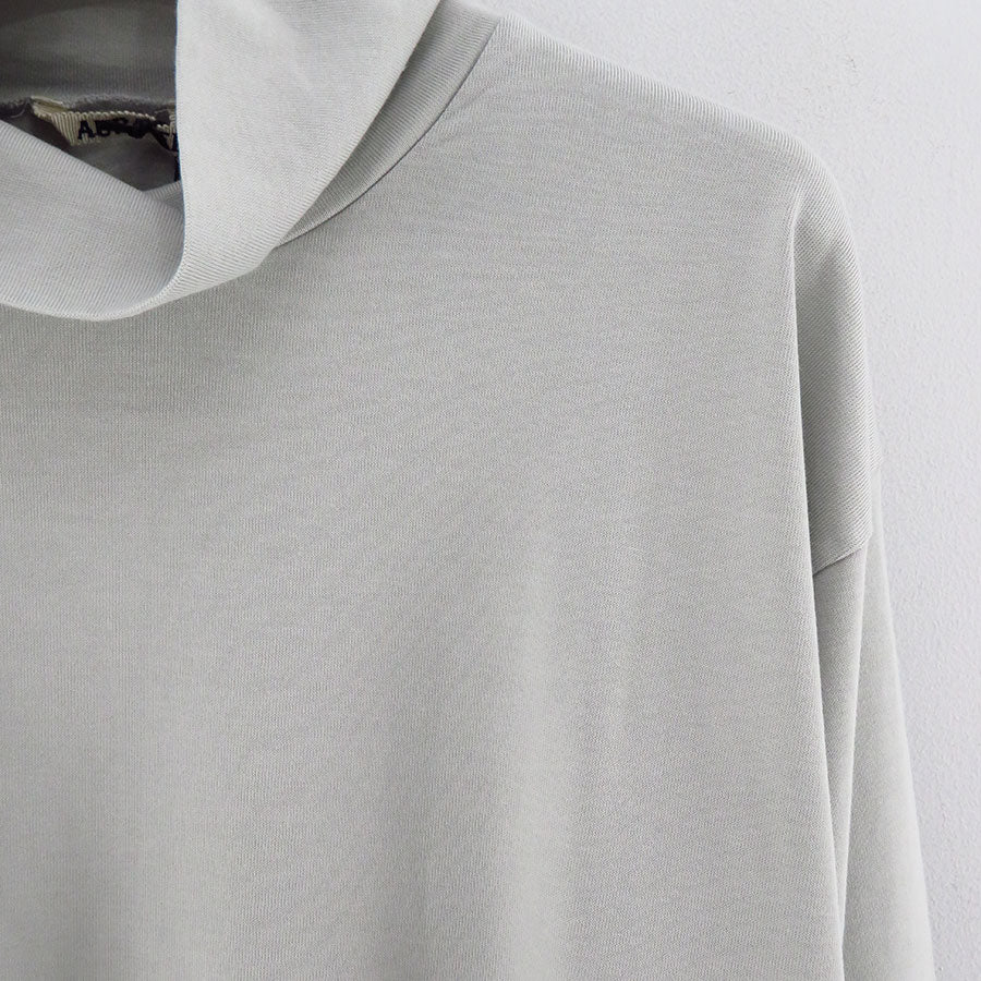 【AURALEE/オーラリー】<br>LUSTER PLAITING HI NECK L/S TEE <br>A23AP02GT