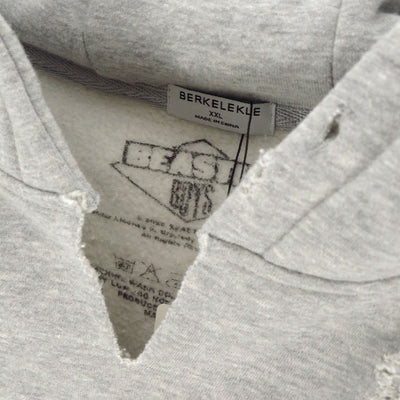 【THRIFTY LOOK/スリフティールック】<br>worn-out band hoodie "BEASTIE BOYS" (HETHER GREY) <br/>TL24F041