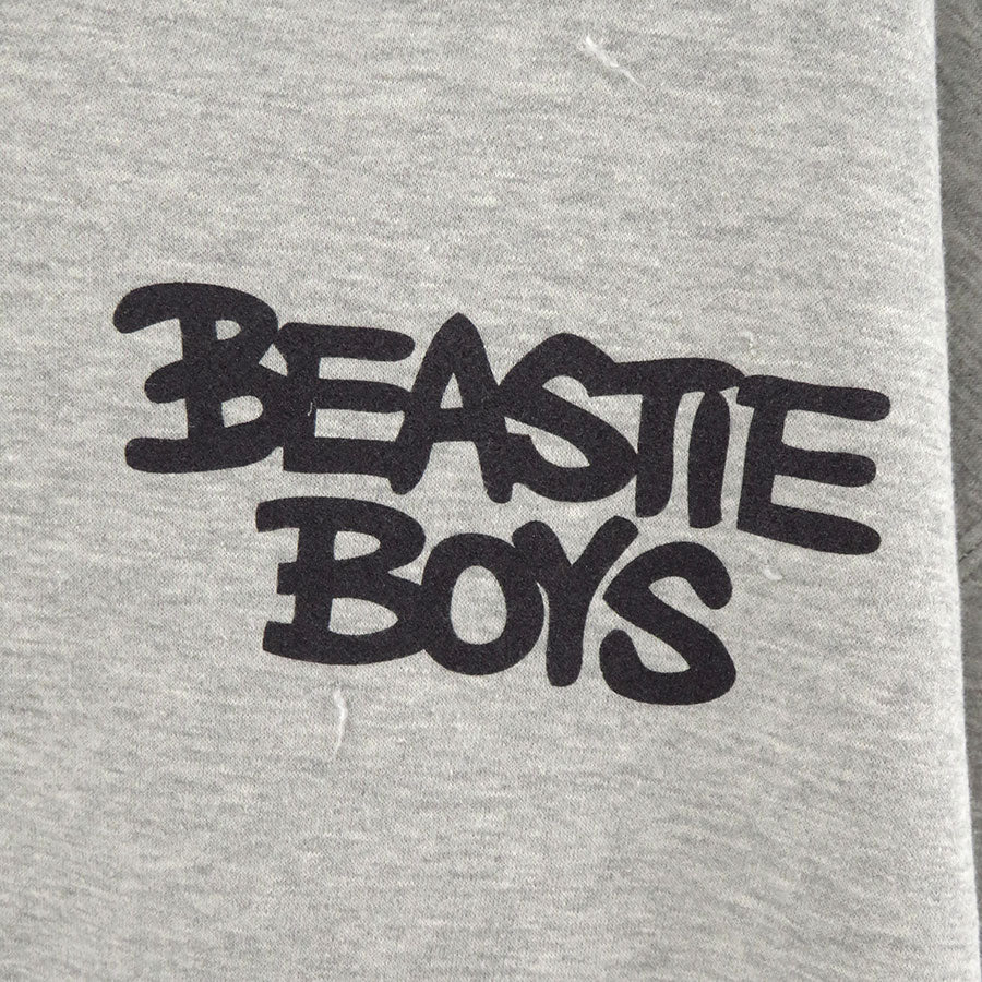 【THRIFTY LOOK/スリフティールック】<br>worn-out band hoodie "BEASTIE BOYS" (HETHER GREY) <br/>TL24F041