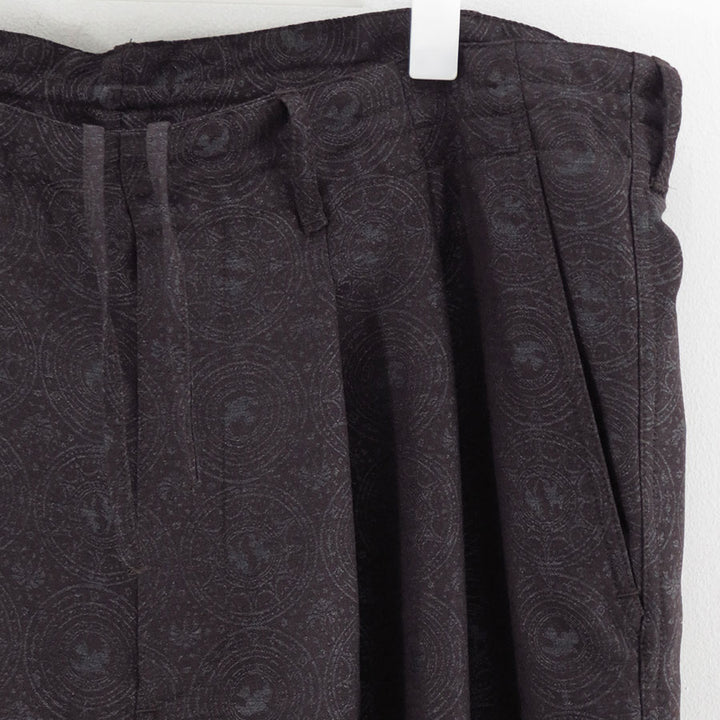 nonnotte/ノノット】2-Tuck Draw Cord Wide Trousers N-26S-008の通販