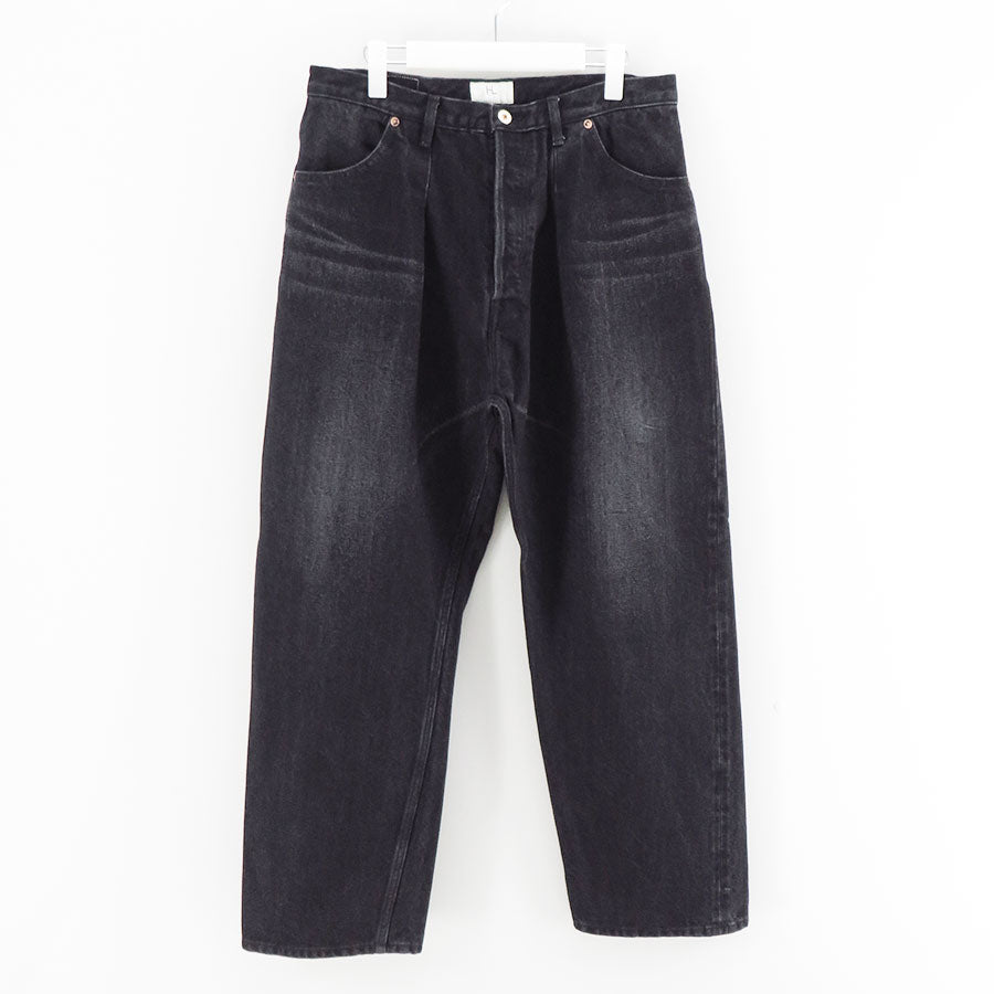 Black vintage worn