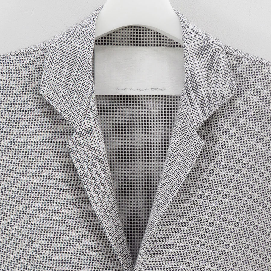 ウェア NONNON nonnotte/ノノット】Swan Drop Collar Shirt Jacket N-26S-061の通販