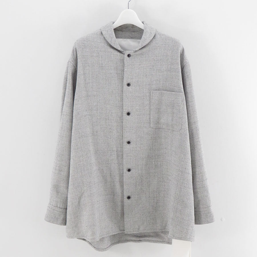 nonnotte/ノノット】Minimum Shawl Collar Oversized Shirt N-26S-010