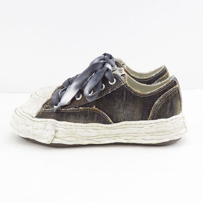 【Maison MIHARA YASUHIRO】<br>Peterson 23 OG Sole Washed Denim Low Sneakers (BLACK) <br>A13FW714