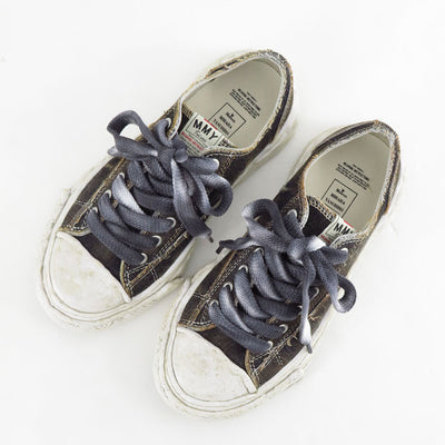 【Maison MIHARA YASUHIRO】<br>Peterson 23 OG Sole Washed Denim Low Sneakers (BLACK) <br>A13FW714