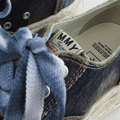 【Maison MIHARA YASUHIRO】<br>Peterson 23 OG Sole Washed Denim Low Sneakers (BLUE) <br>A13FW714