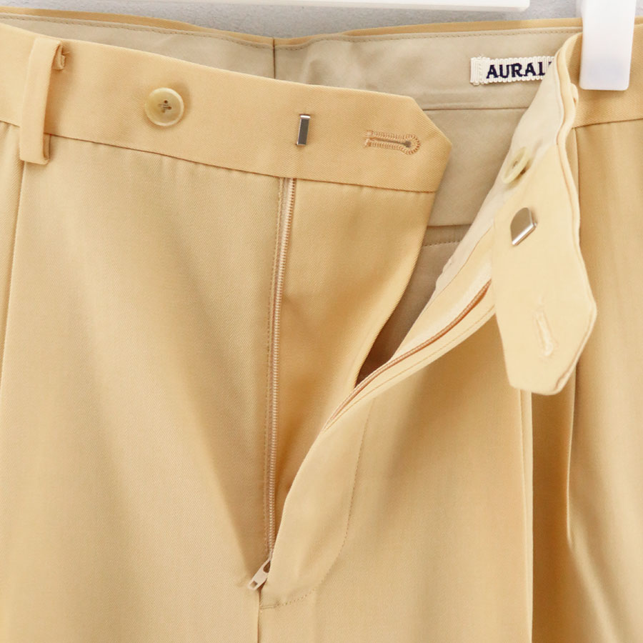 AURALEE/オーラリー】LIGHT WOOL MAX GABARDINE TWO-TUCK SLACKS