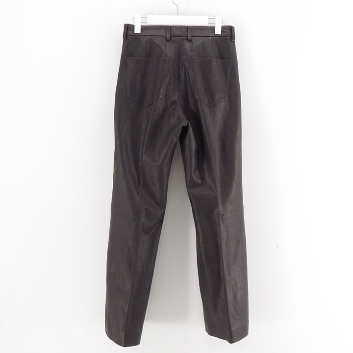 AURALEE/オーラリー】TEXTURED LAMB LEATHER PANTS A26SP02BLの通販