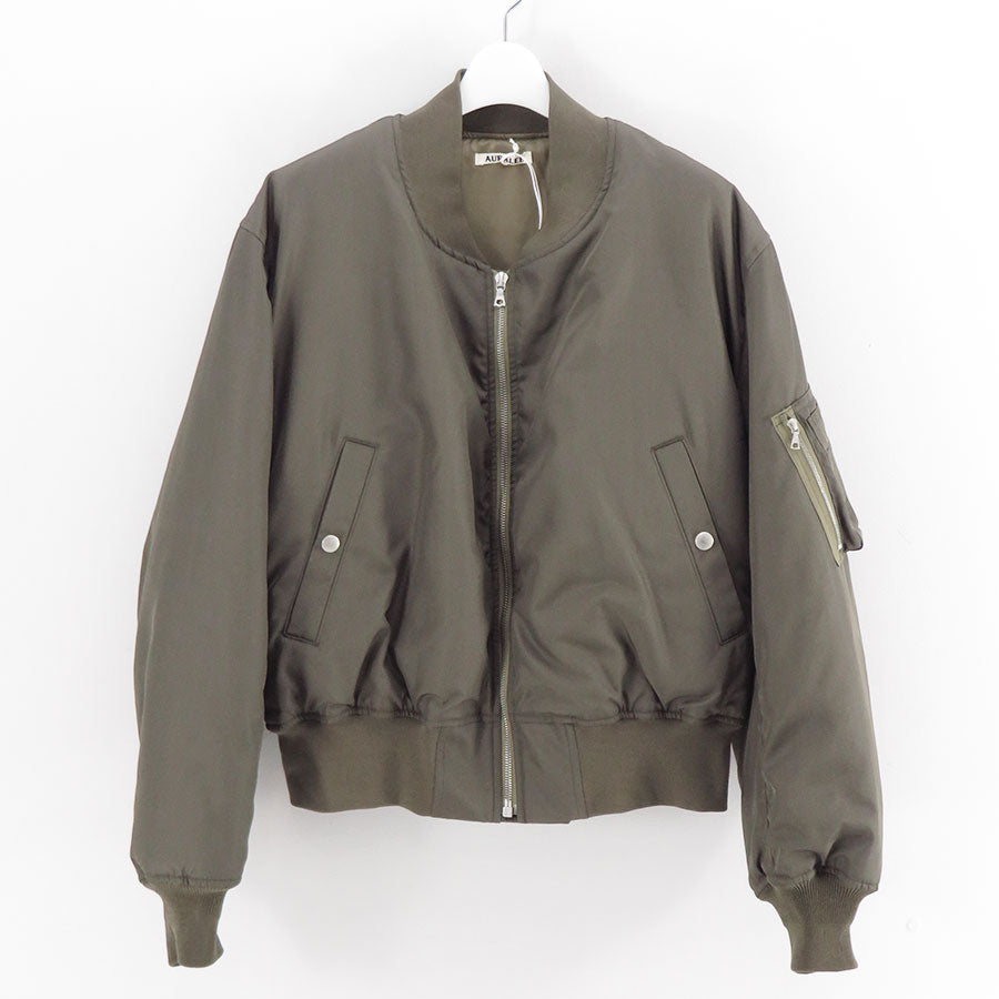 AURALEE/オーラリー】HIGH DENSITY SILK TWILL FLIGHT BLOUSON