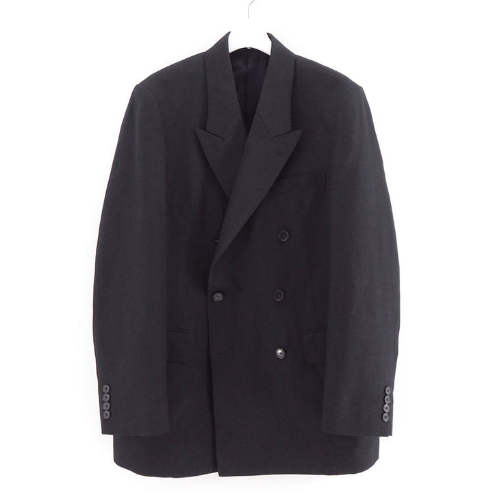 AURALEE/オーラリー】WOOL COTTON LINEN OX DOUBLE-BREASTED JACKET