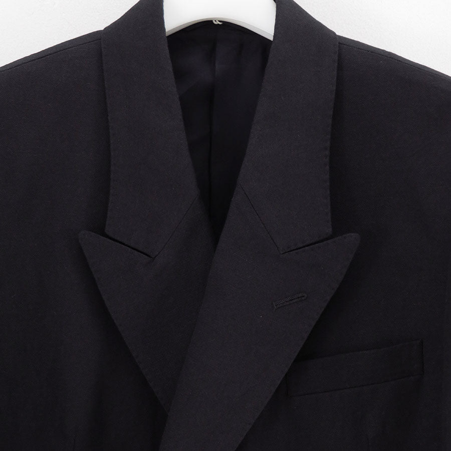 AURALEE/オーラリー】WOOL COTTON LINEN OX DOUBLE-BREASTED JACKET
