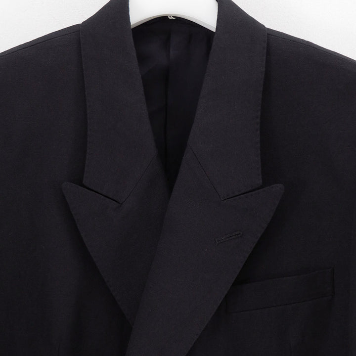 AURALEE/オーラリー】WOOL COTTON LINEN OX DOUBLE-BREASTED JACKET