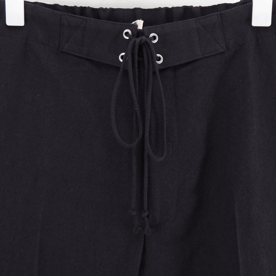 AURALEE/オーラリー】WOOL COTTON LINEN OX DRAWSTRING PANTS