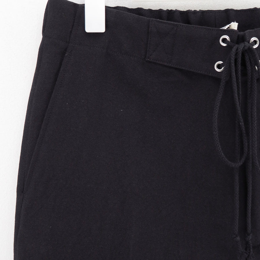 AURALEE/オーラリー】WOOL COTTON LINEN OX DRAWSTRING PANTS