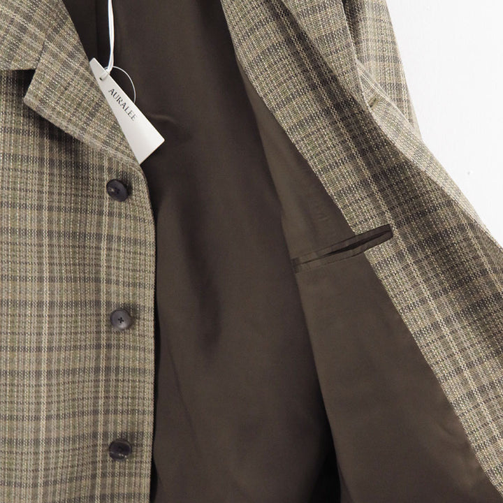 AURALEE/オーラリー】SILK LINEN NEP CHECK JACKET A26SJ01SNの通販