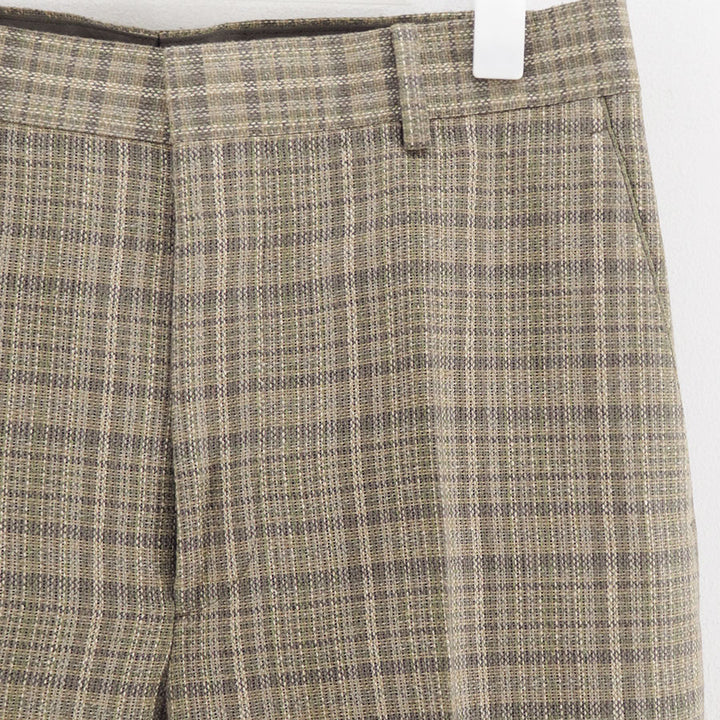 AURALEE/オーラリー】SILK LINEN NEP CHECK SLACKS A26SP02SNの通販