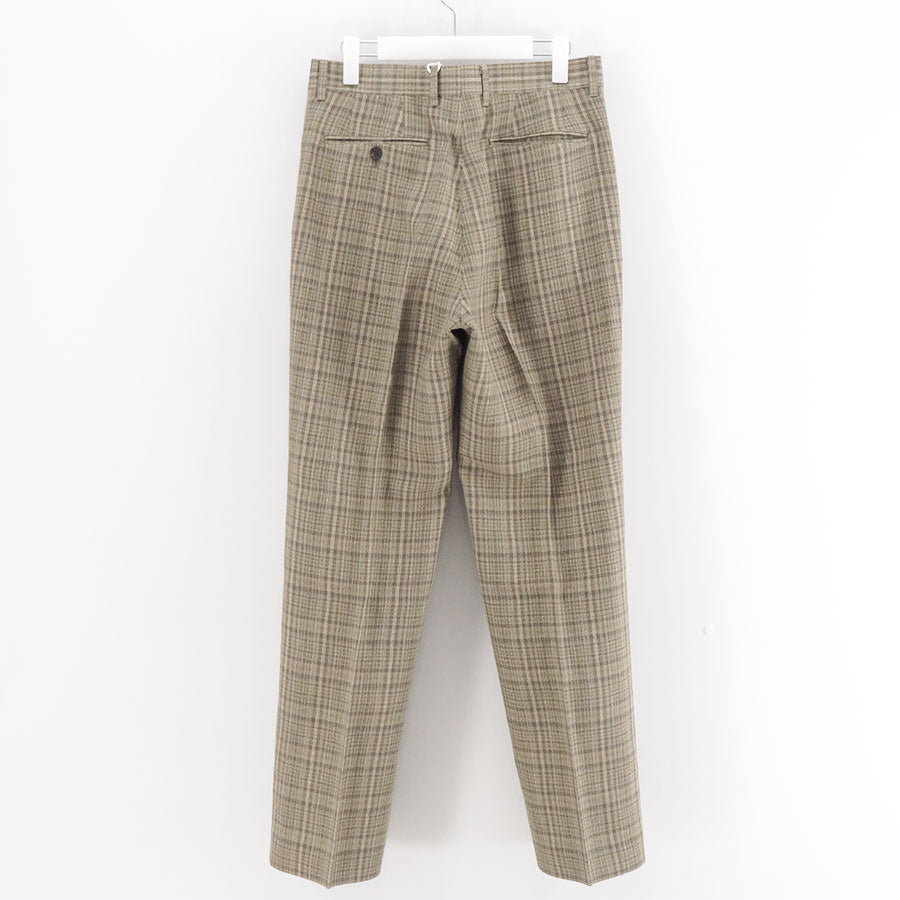 AURALEE/オーラリー】SILK LINEN NEP CHECK SLACKS A26SP02SNの通販