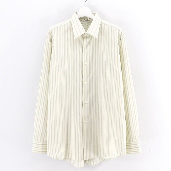 AURALEE/オーラリー】COTTON SILK STRIPE SHIRT A26SS01CSの通販