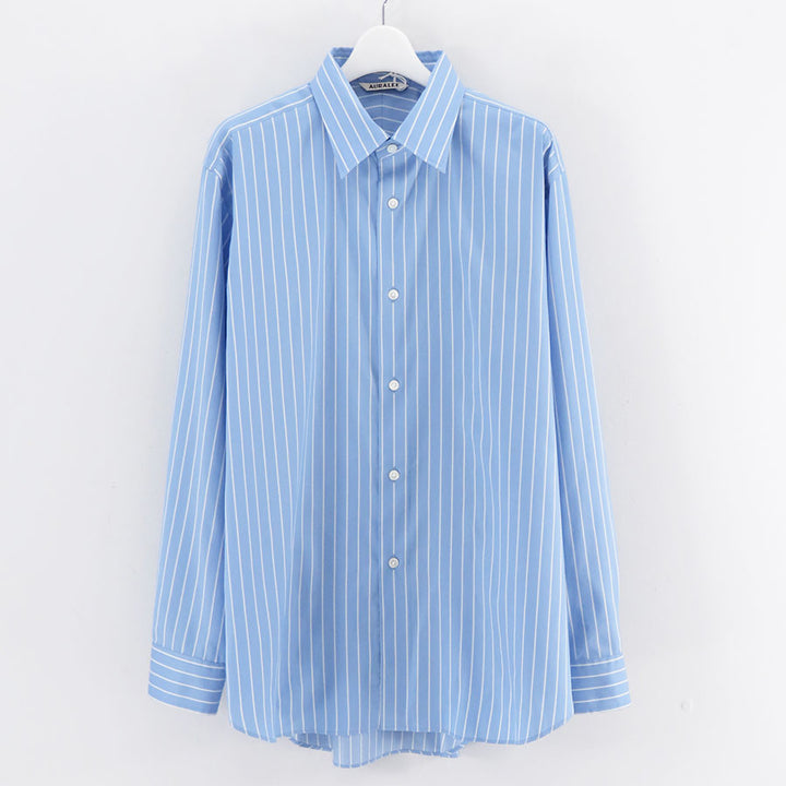 AURALEE/オーラリー】COTTON SILK STRIPE SHIRT A26SS01CSの通販