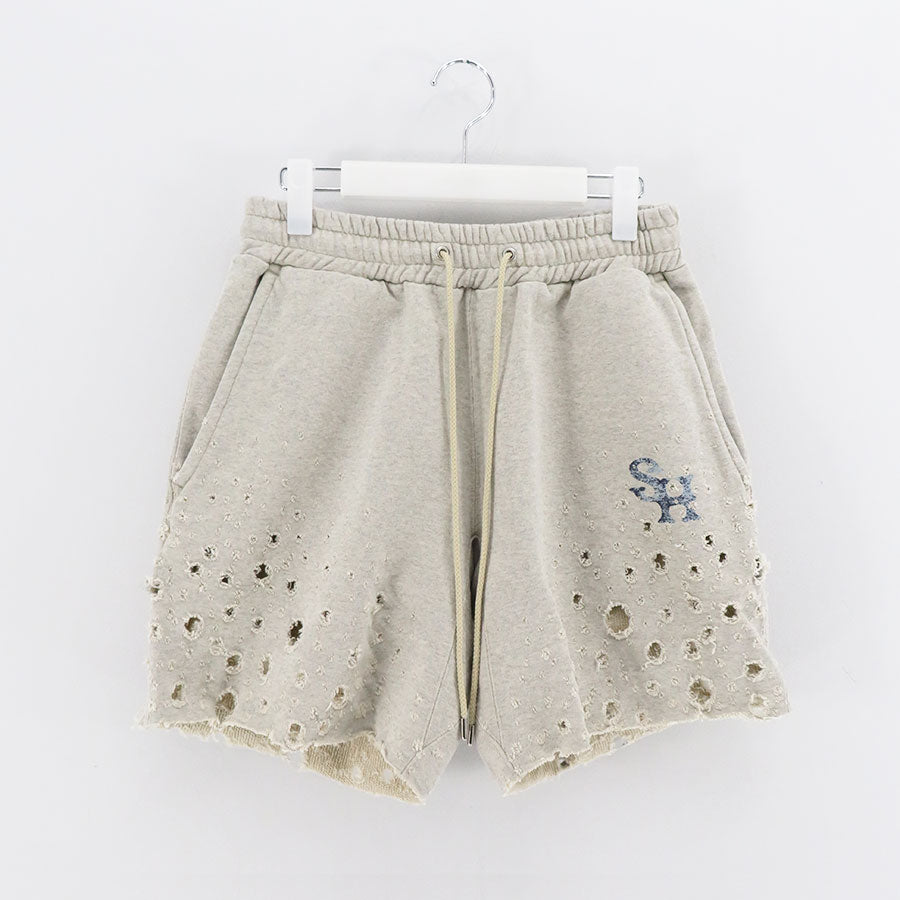 【SUGARHILL/シュガーヒル】<br>CRASHED SWEAT SHORT TROUSERS <br>2441000908