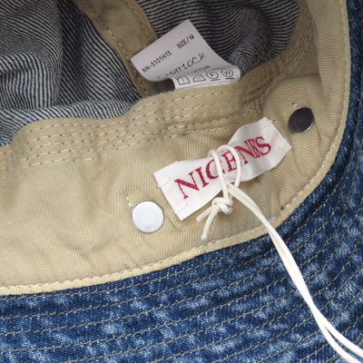 【NICENESS/ナイスネス】<br>E.MATLOC / E.マットロック (エイジドエフェクト デニムハット - インディゴ) <br>NN-5101H15