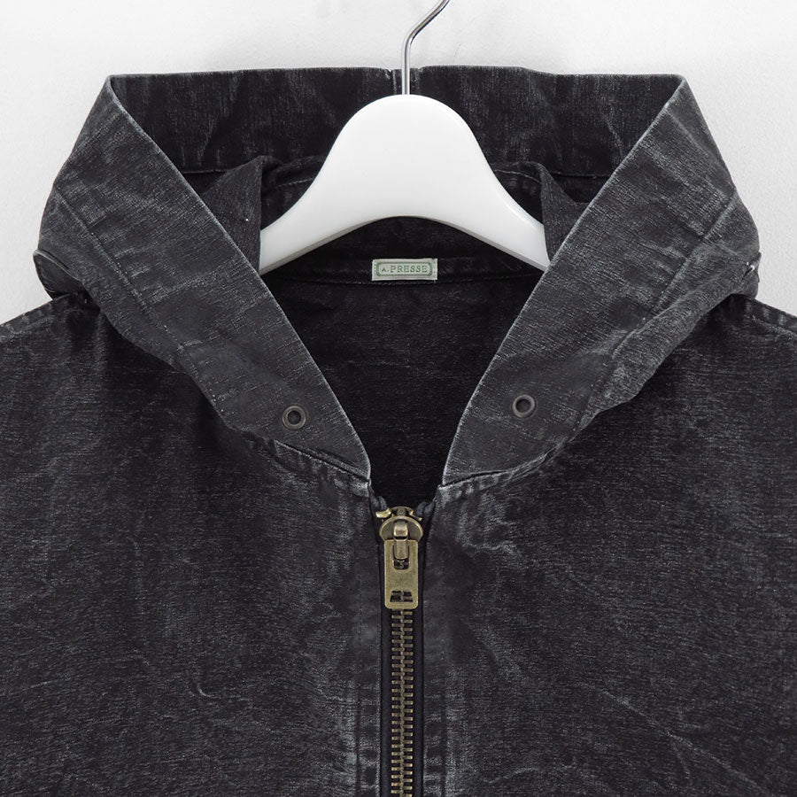 【A.PRESSE/アプレッセ】<br>Vintage US Navy Zip Hoodie <br>25AAP-01-54