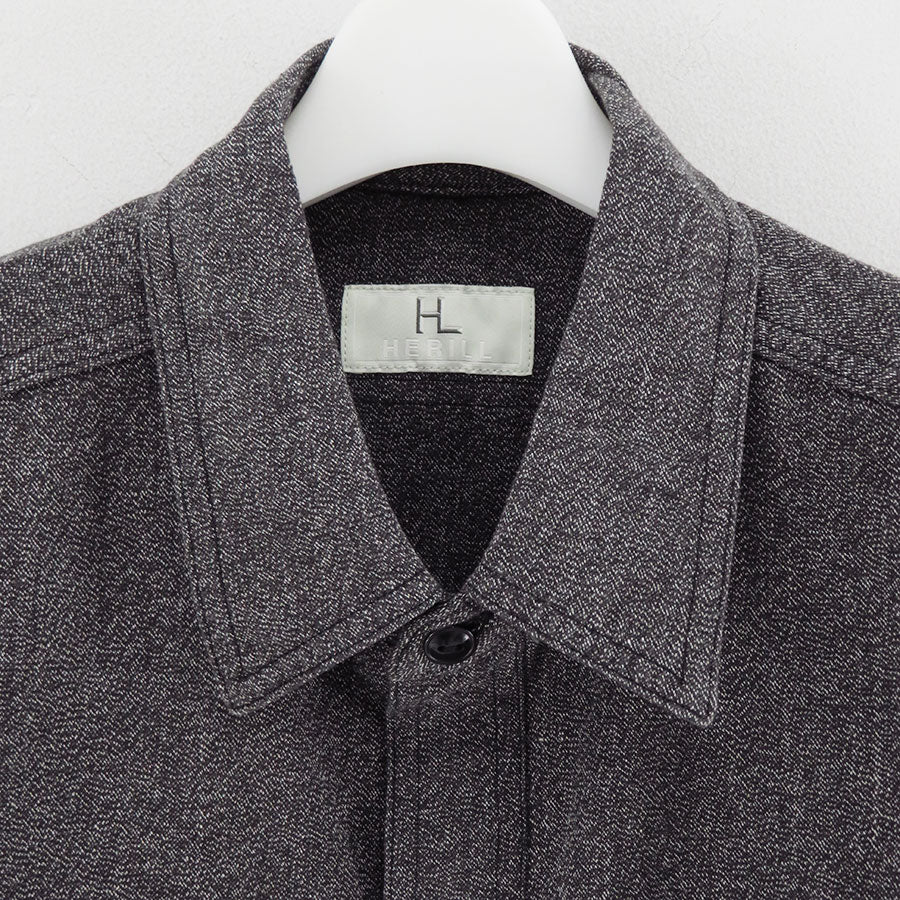 【HERILL/ヘリル】<br>Blackchambray Workshirt <br>25-050-HL-8030-30